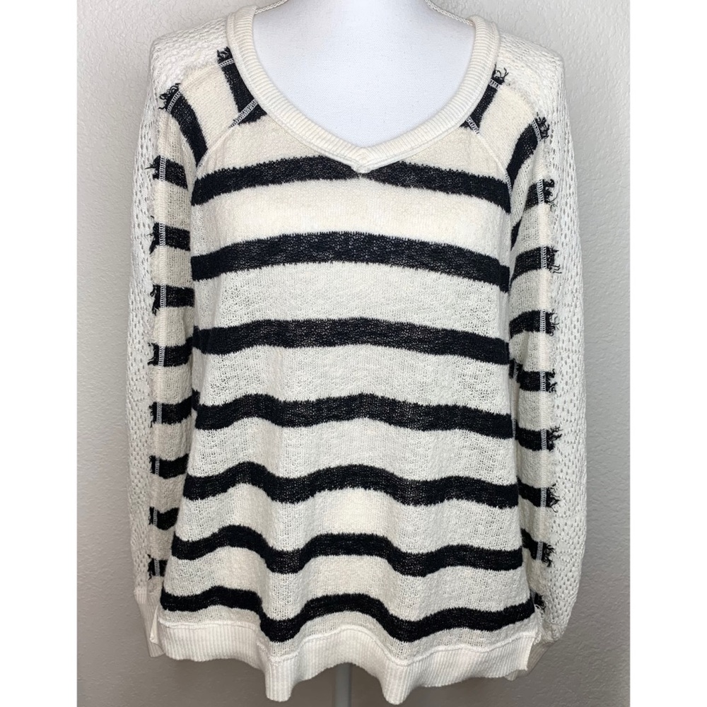 We the Free People Striped Lightweight Sweater - Picture 1 of 10